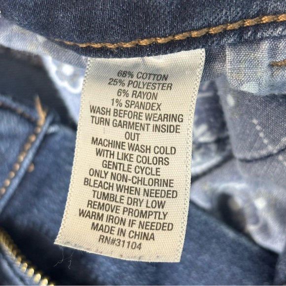 True Craft High Rise Skinny Jeans Slightly Distressed Blue Denim Pants Size 7 - Picture 10 of 15